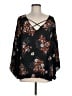 Torrid 100% Rayon Black 3/4 Sleeve Blouse Size Med Plus (00) - photo 1