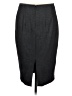 Express Solid Gray Formal Skirt Size 8 - photo 2