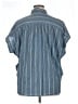 Madewell Stripes Blue Short Sleeve Button-Down Shirt Size XL - photo 2