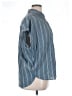 Madewell Stripes Blue Short Sleeve Button-Down Shirt Size XL - photo 4