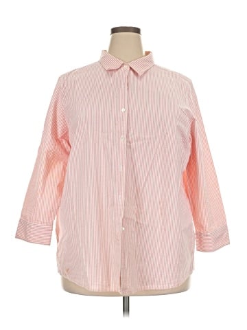 L.L.Bean 3/4 Sleeve Button-Down Shirt (view 1)