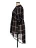 Torrid 100% Polyester Plaid Black 3/4 Sleeve Blouse Size 1X Plus (1) - photo 5