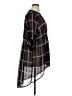 Torrid 100% Polyester Plaid Black 3/4 Sleeve Blouse Size 1X Plus (1) - photo 4