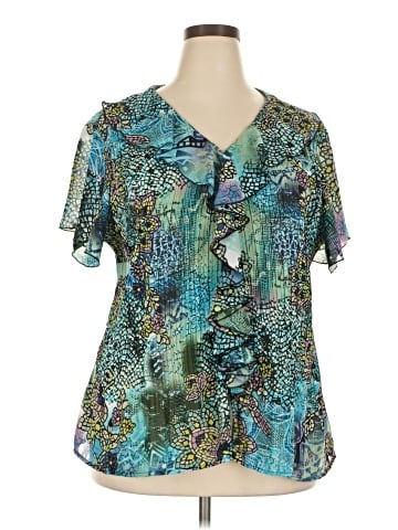 DressBarn Short Sleeve Blouse (view 1)