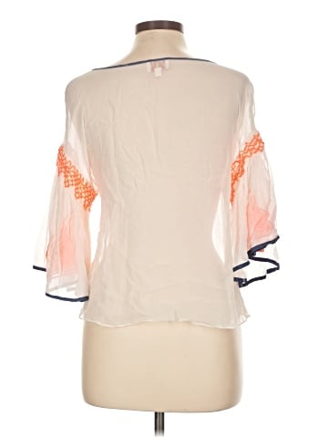 Plenty By Tracy Reese 3/4 Sleeve Silk Top (view 2)