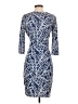 Assorted Brands Print Blue Casual Dress Size 2 (tall) - photo 2
