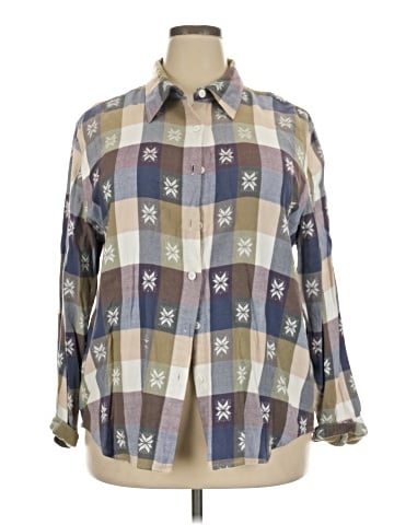 DressBarn Long Sleeve Button-Down Shirt (view 1)