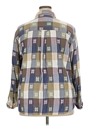 DressBarn Long Sleeve Button-Down Shirt (view 2)