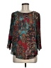 Abbeline 100% Polyester Teal 3/4 Sleeve Blouse Size M - photo 1