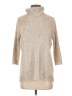 Belldini Metallic Tan Turtleneck Sweater Size S - photo 1