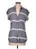 Dynamite 100% Viscose Gray Short Sleeve Blouse Size L - photo 1