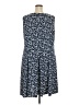 Perceptions Print Blue Casual Dress Size 2X - photo 2