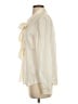 Quince Solid Ivory Long Sleeve Blouse Size S - photo 5