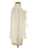 Quince Solid Ivory Long Sleeve Blouse Size S - photo 4
