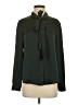Quince Solid Green Long Sleeve Blouse Size S - photo 1