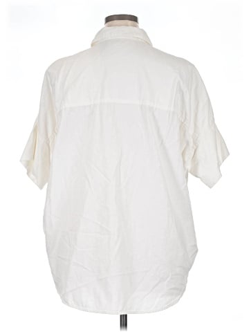 Madewell White Cotton Courier Shirt (view 2)