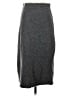MNG Solid Gray Casual Skirt Size S - photo 1