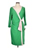 Nina Leonard Color Block Green Cocktail Dress Size L - photo 1