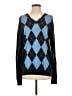 Lacoste 100% Cotton Argyle Blue Pullover Sweater Size 4 - photo 1