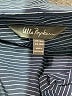 Ulla Popken Stripes Gray 3/4 Sleeve Button-Down Shirt Size 28 - 30 - photo 7
