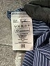 Ulla Popken Stripes Gray 3/4 Sleeve Button-Down Shirt Size 28 - 30 - photo 8