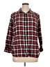 Talbots Plaid Red Long Sleeve Button-Down Shirt Size 1X - photo 1