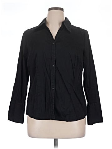 Lane Bryant 3/4 Sleeve Button-Down Shirt (view 1)