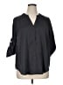 Torrid Gray 3/4 Sleeve Blouse Size 1X Plus (1) - photo 1
