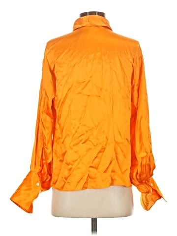FRAME Long Sleeve Silk Top (view 2)