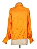 FRAME 100% Silk Orange Long Sleeve Silk Top Size XS - photo 2