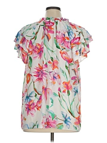 Rose + Olive Short Sleeve Blouse (view 2)
