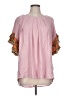 Umgee Pink Short Sleeve Blouse Size L - photo 1