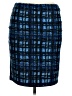 J. McLaughlin Tweed Black Blue Formal Skirt Size 14 - photo 1