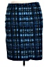 J. McLaughlin Tweed Black Blue Formal Skirt Size 14 - photo 2