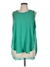 Mossimo 100% Polyester Green Sleeveless Blouse Size L - photo 1