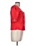 Albert Nipon 100% Linen Red Short Sleeve Top Size 8 - photo 4
