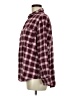 SO 100% Cotton Plaid Burgundy Long Sleeve Button-Down Shirt Size M - photo 5