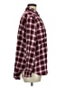 SO 100% Cotton Plaid Burgundy Long Sleeve Button-Down Shirt Size M - photo 4