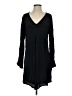 Flax Solid Black Casual Dress Size 4 (P) - photo 1