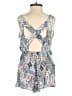 Red Carter 100% Rayon Paisley Blue Romper Size XS - photo 2