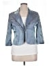 Alex Evenings Solid Blue Blazer Size 16 - photo 1