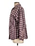 Basic Editions 100% Cotton Plaid Burgundy Long Sleeve Button-Down Shirt Size L - photo 5