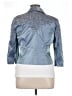 Alex Evenings Solid Blue Blazer Size 16 - photo 2