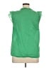 Talbots 100% Cotton Green Sleeveless Blouse Size XL - photo 2