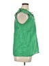 Talbots 100% Cotton Green Sleeveless Blouse Size XL - photo 4