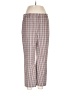 Theory Checkered-gingham Ivory Casual Pants Size 8 - photo 1