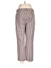 Theory Checkered-gingham Ivory Casual Pants Size 8 - photo 2