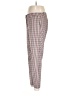 Theory Checkered-gingham Ivory Casual Pants Size 8 - photo 5