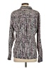 Express 100% Polyester Tweed Purple Long Sleeve Blouse Size S - photo 2