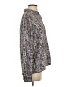 Express 100% Polyester Tweed Purple Long Sleeve Blouse Size S - photo 4